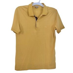 Burberry Yellow Polo Shirt Size S